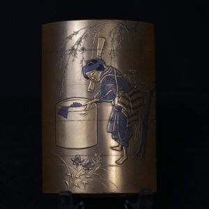 Inro Makie Shibayama Lady