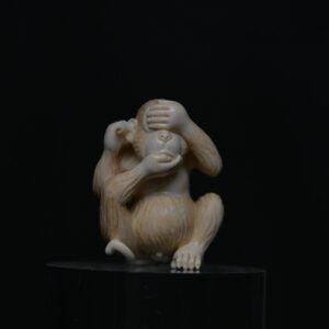 Netsuke monkey II ivory