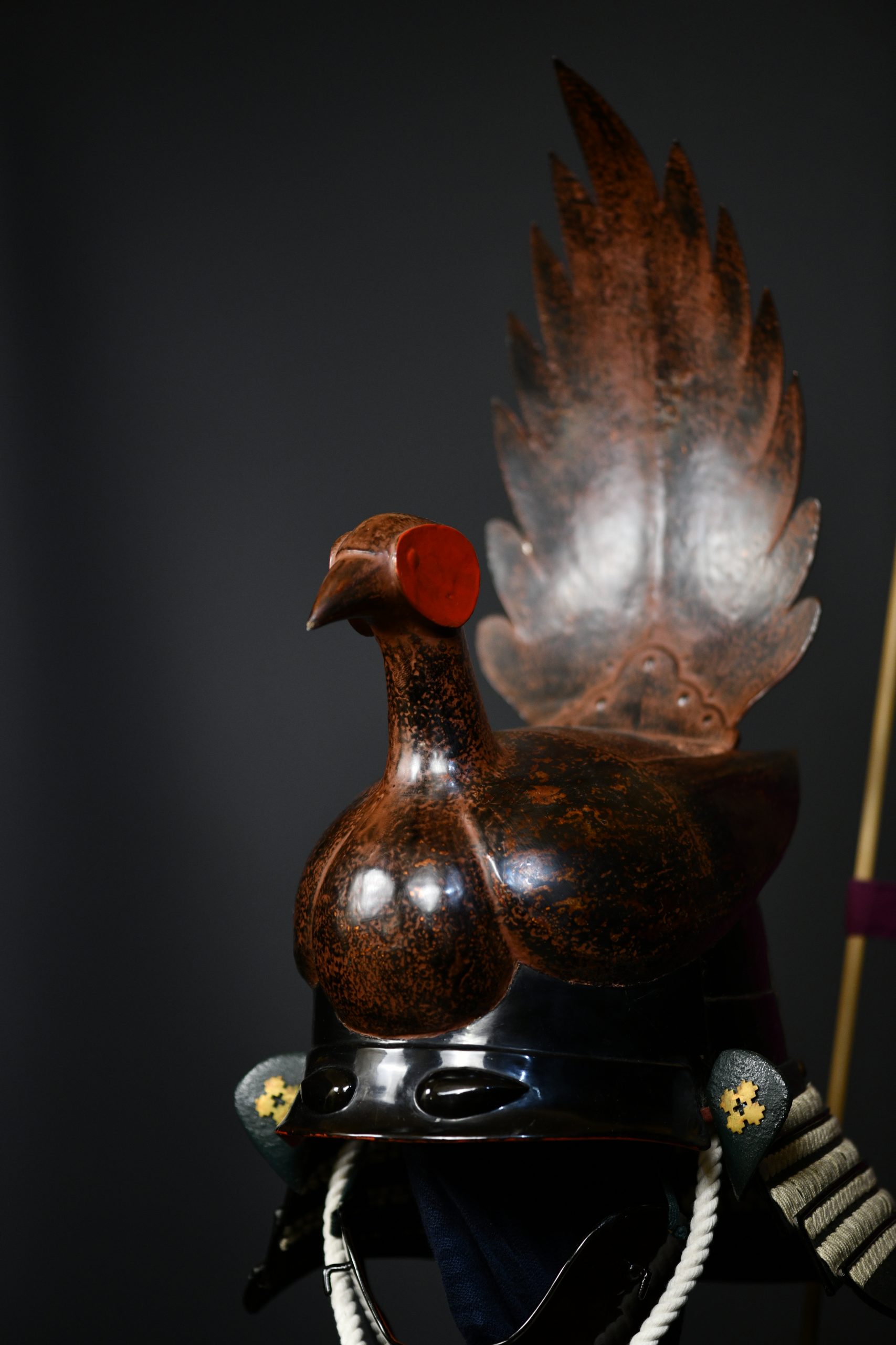 Gusoku pheasant kawari kabuto