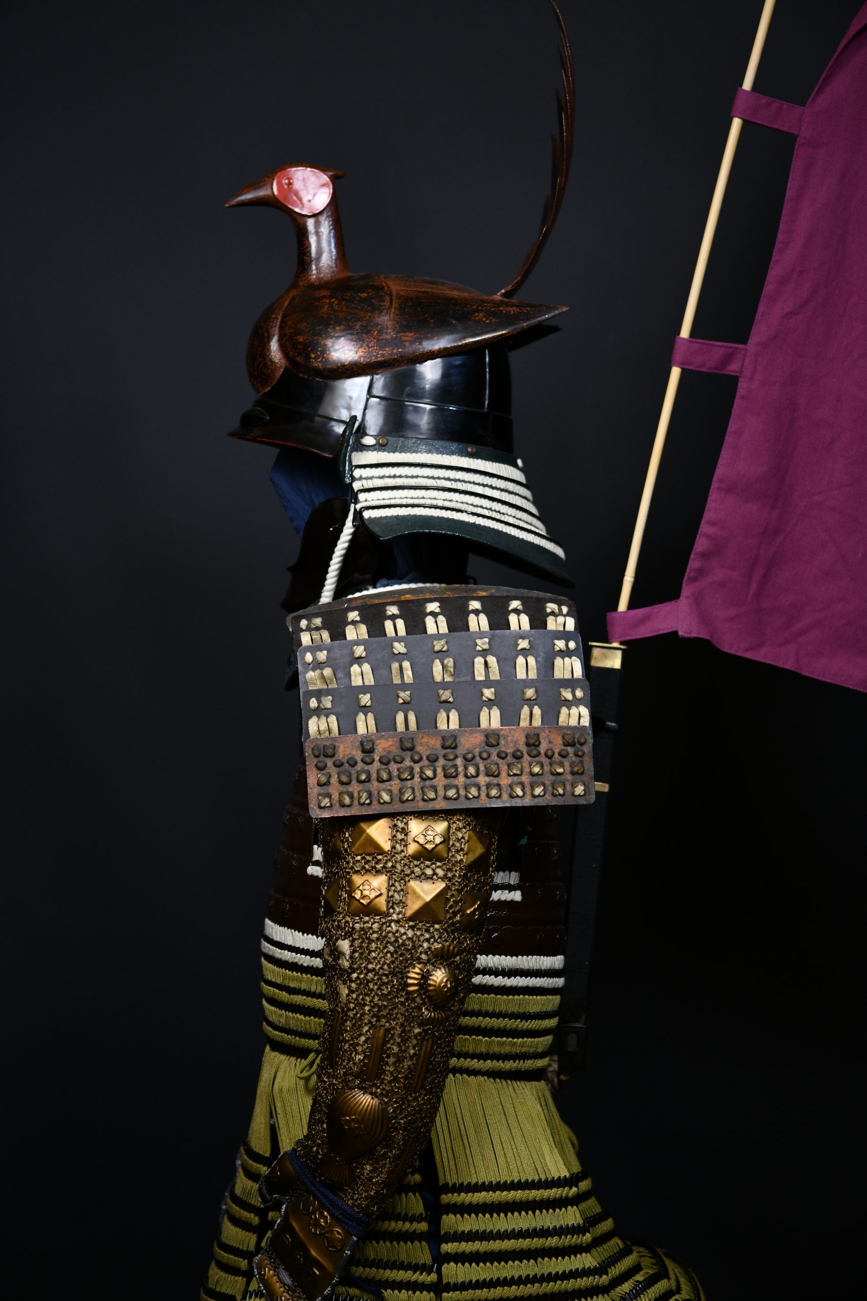 Gusoku pheasant kawari kabuto