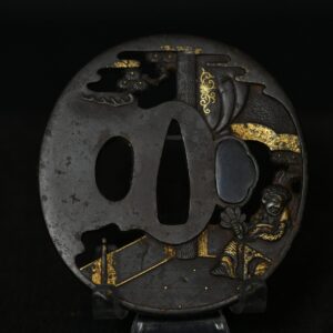 Marugata Iron openwork Tsuba