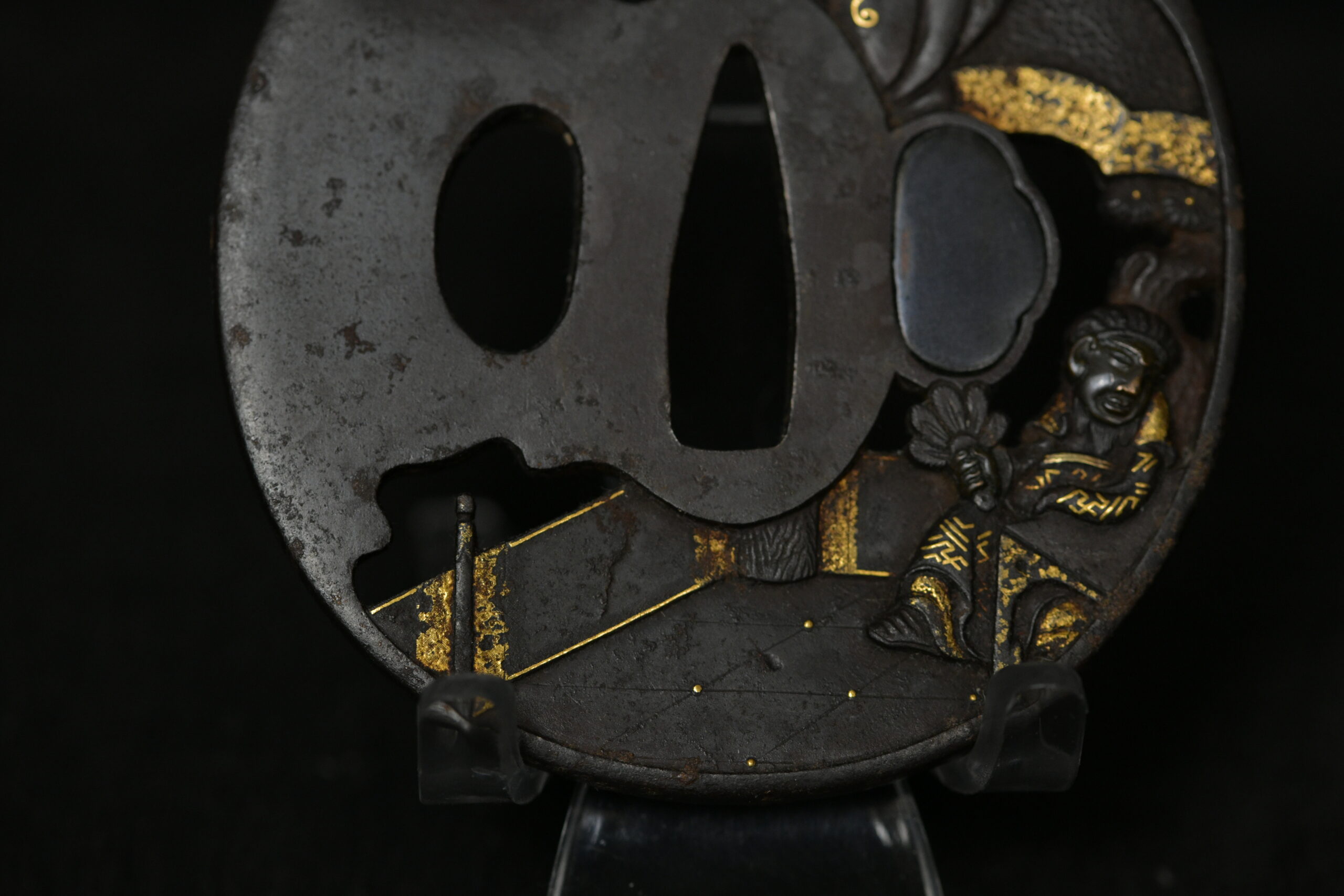 Marugata Iron openwork Tsuba