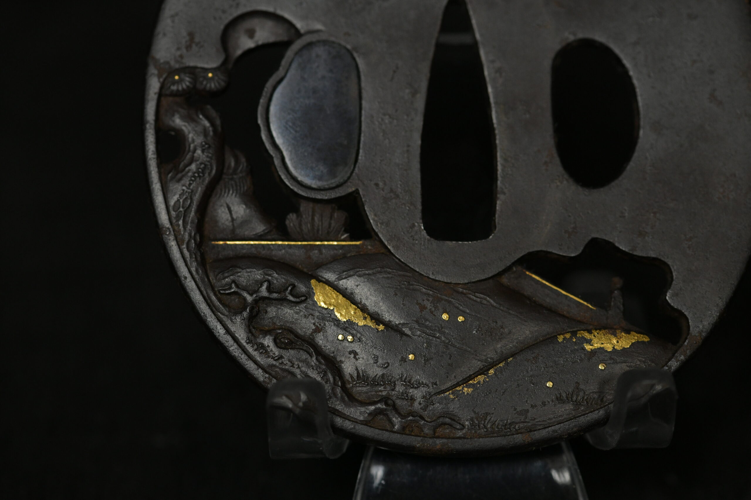 Marugata Iron openwork Tsuba