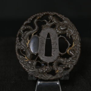 Marugata iron dragon tsuba