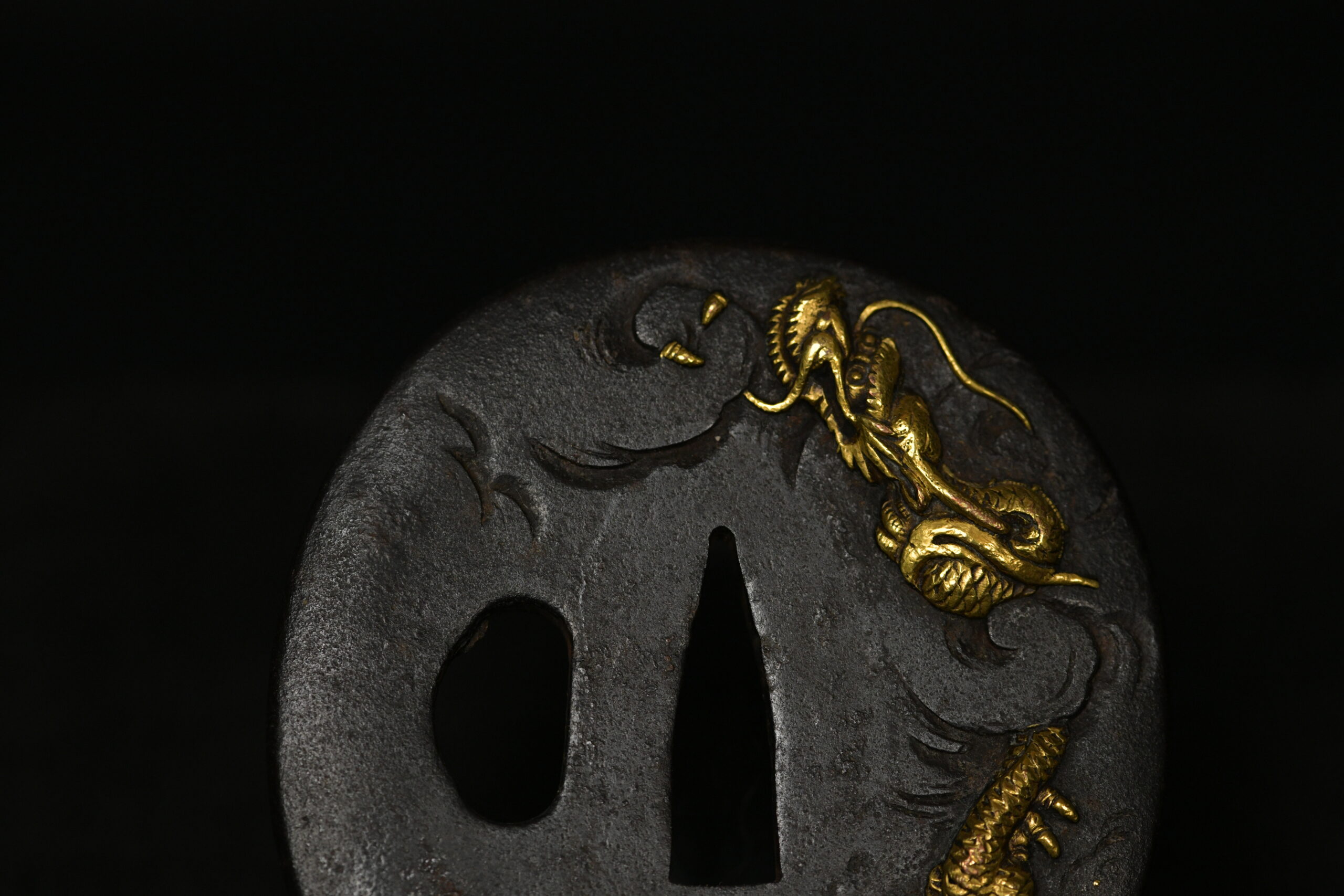 Marugata Iron ryu tsuba