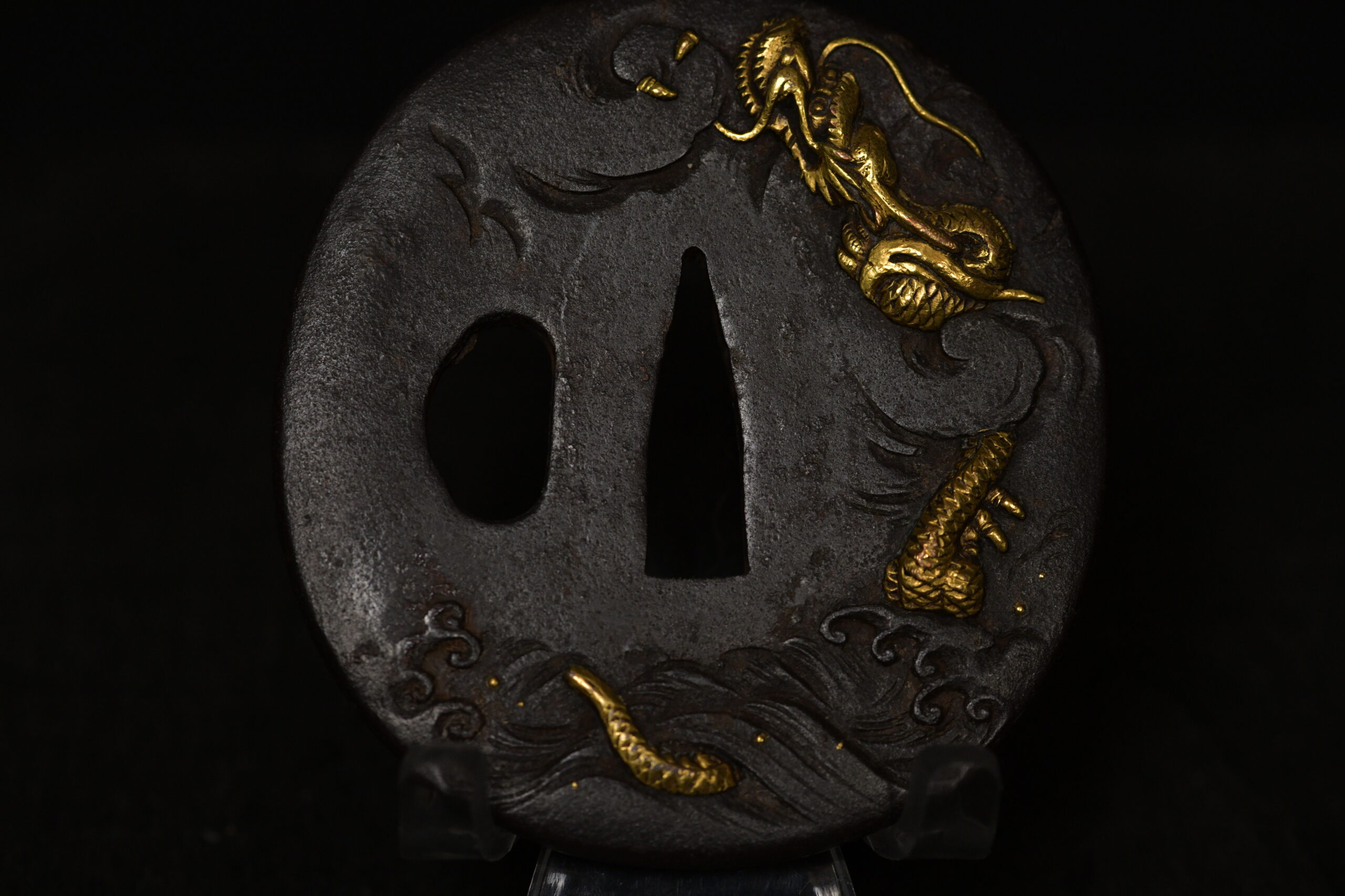 Marugata Iron ryu tsuba