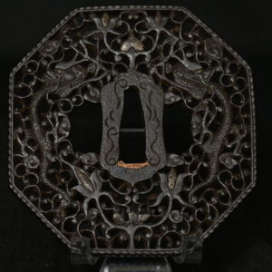 Octogonal iron nanban tsuba