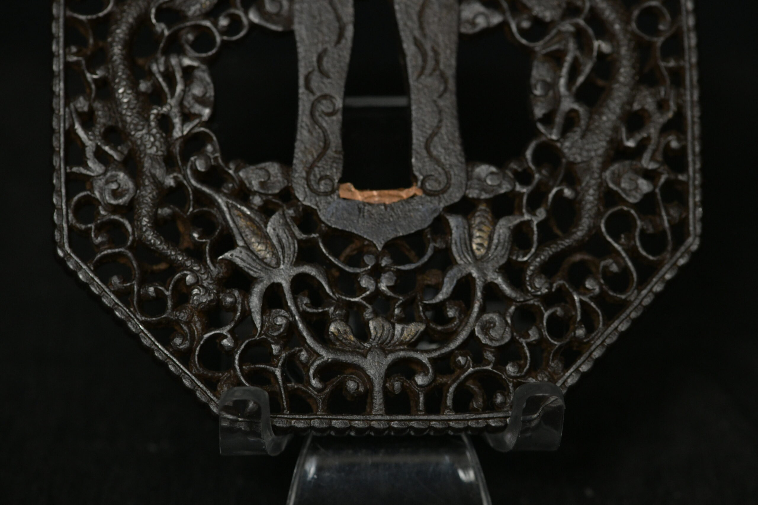 Octogonal iron nanban tsuba