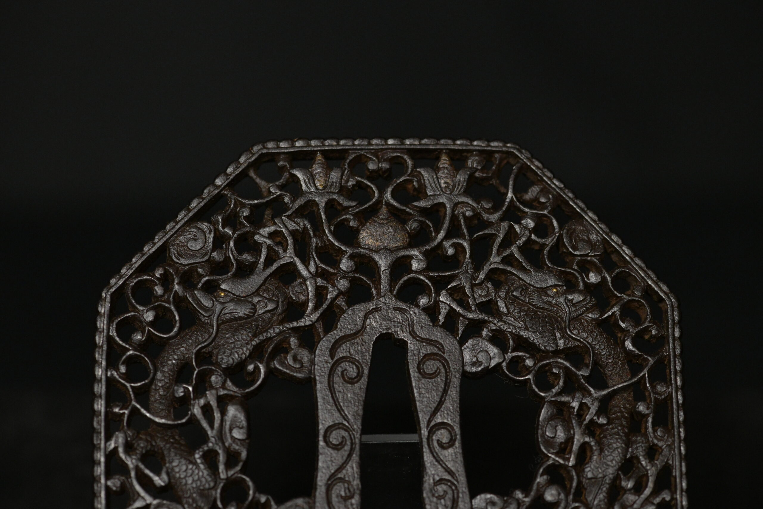 Octogonal iron nanban tsuba