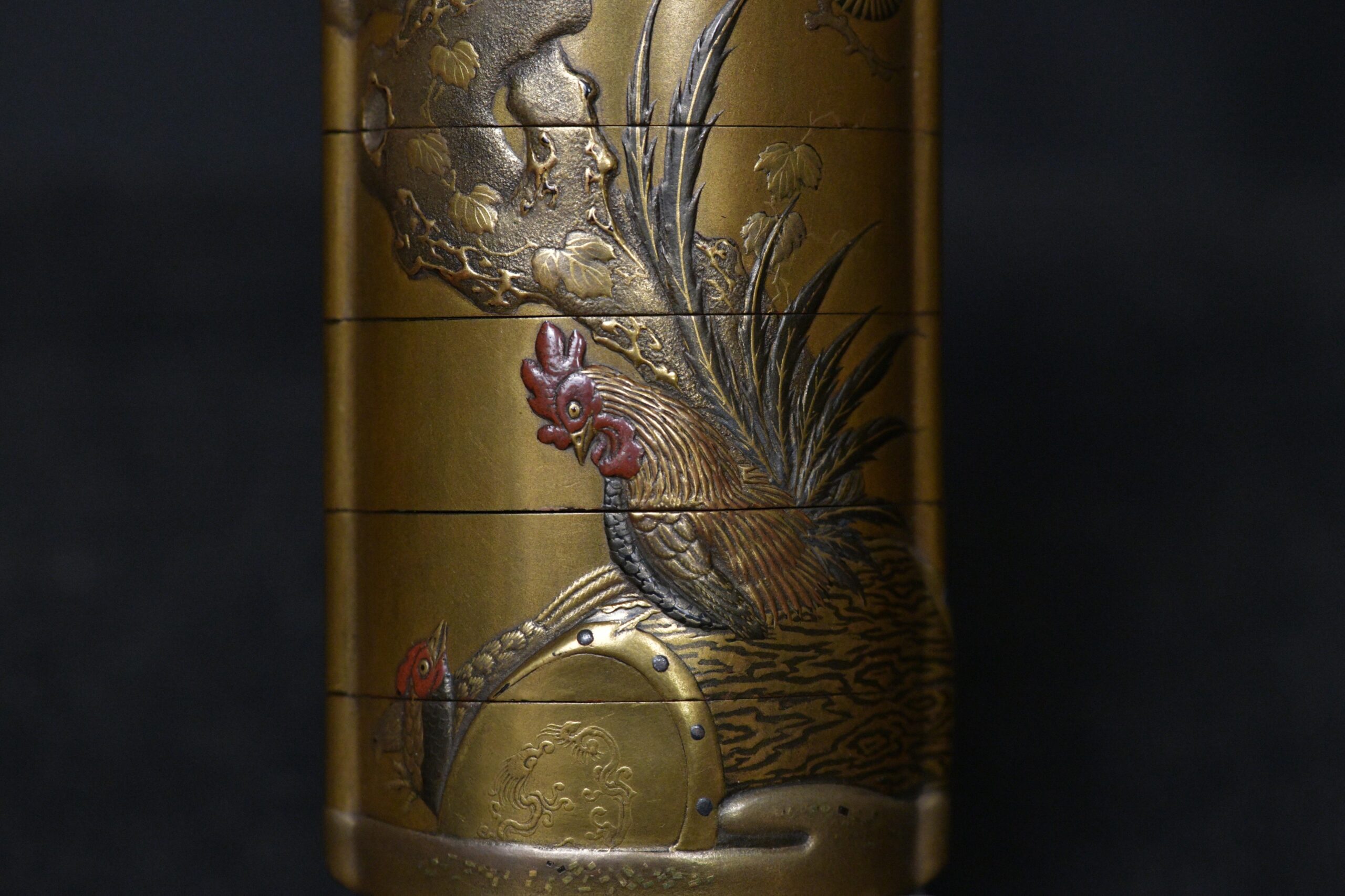 Inro Rooster and hen