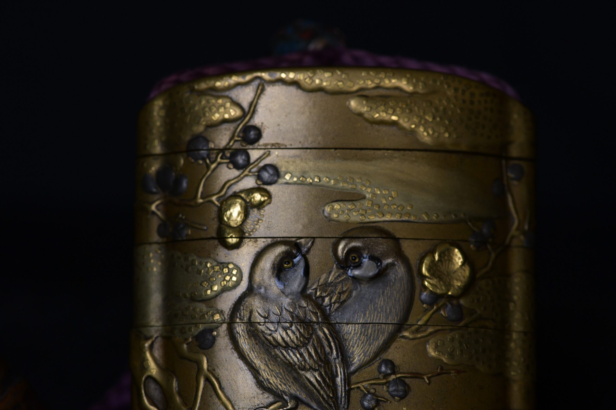 Inro makie birds