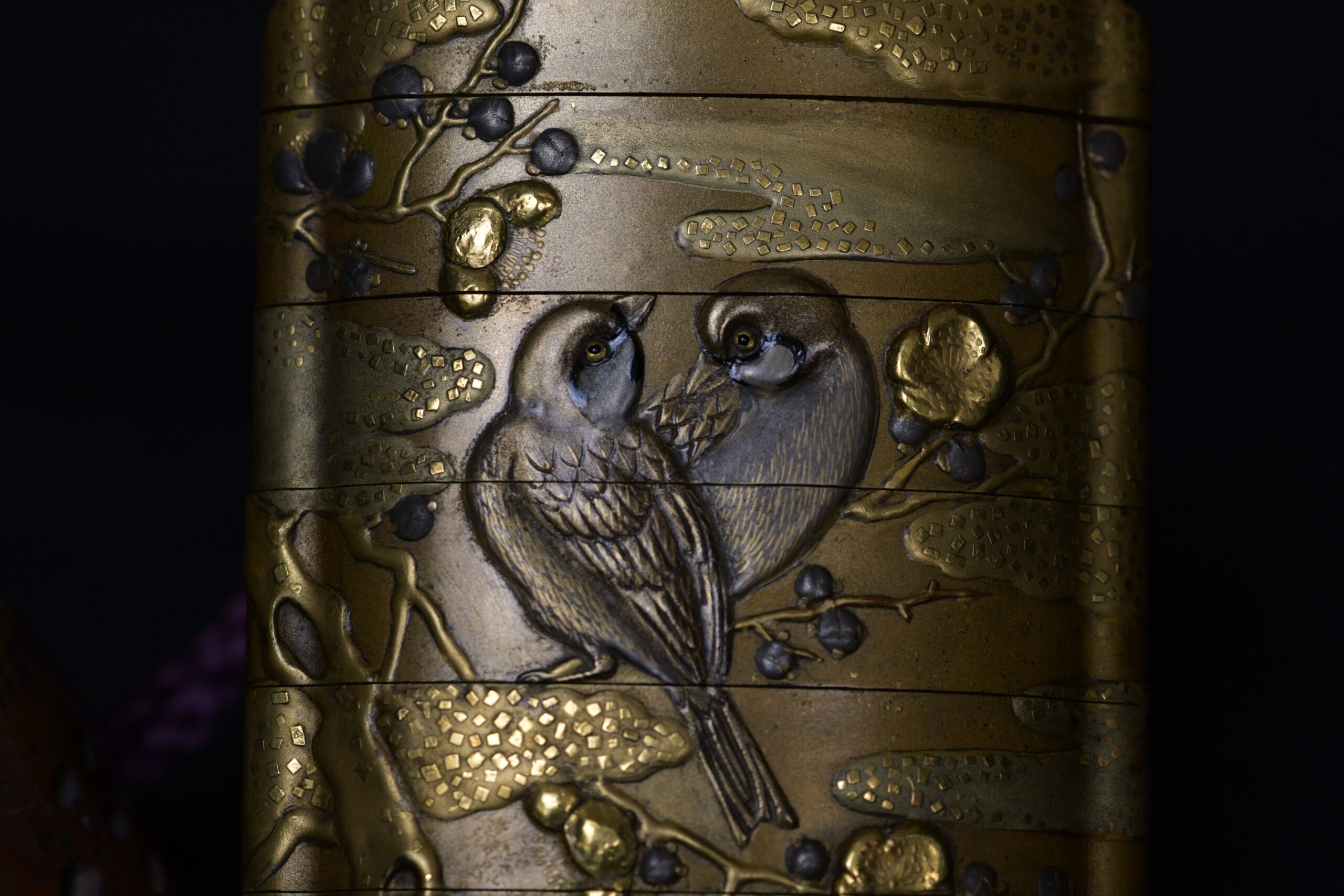 Inro makie birds