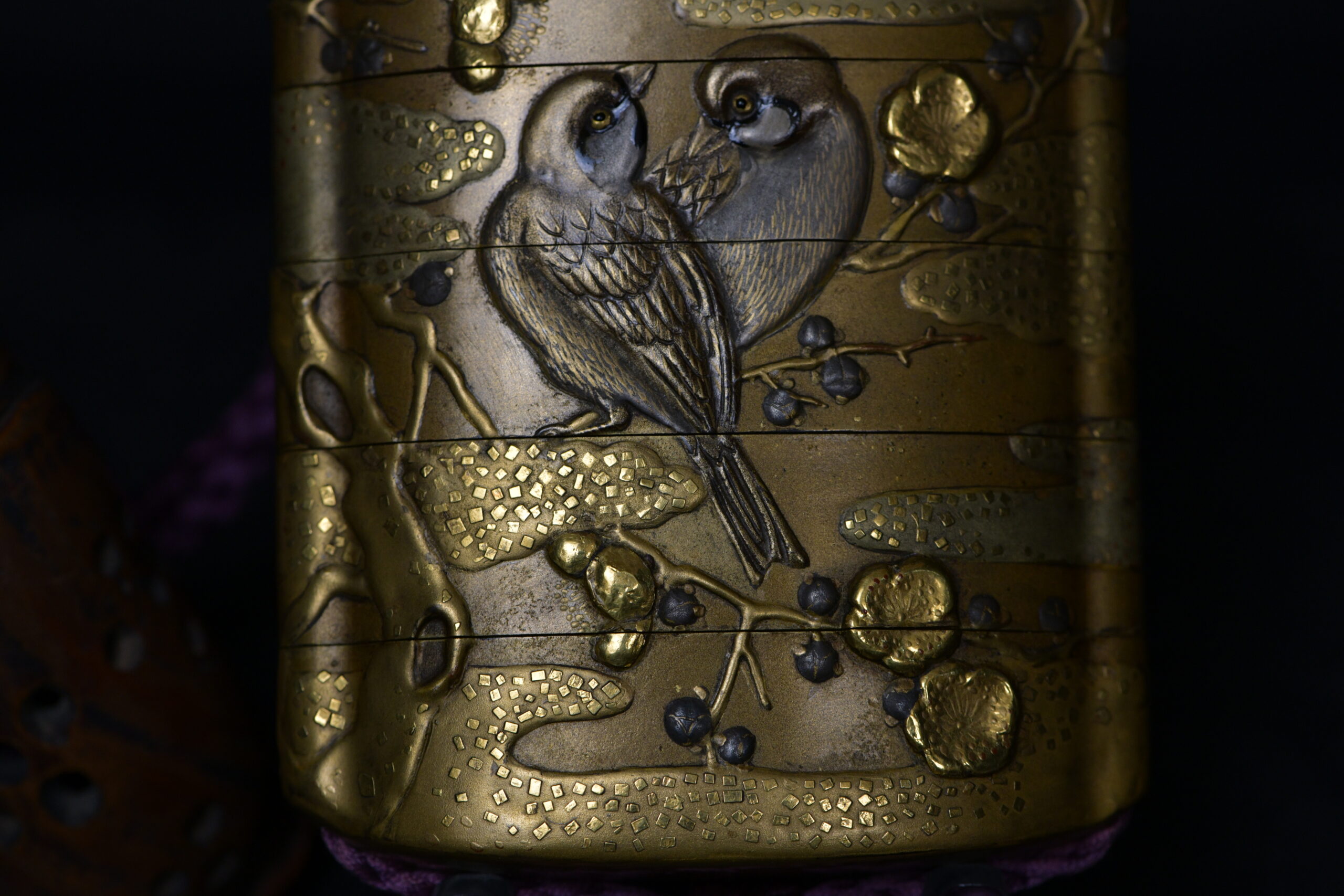 Inro makie birds