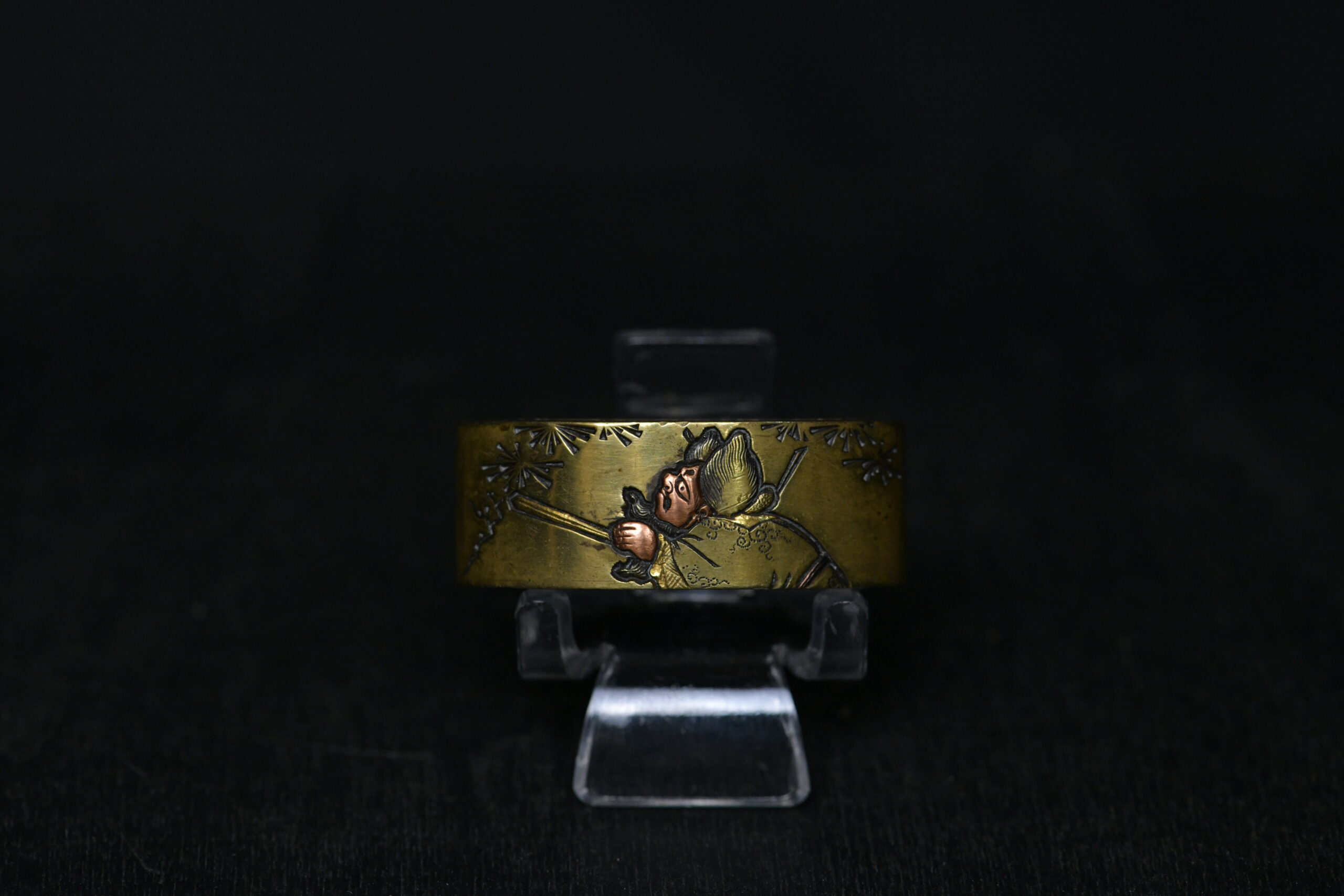 Fuchi Kashira Bronce Oni