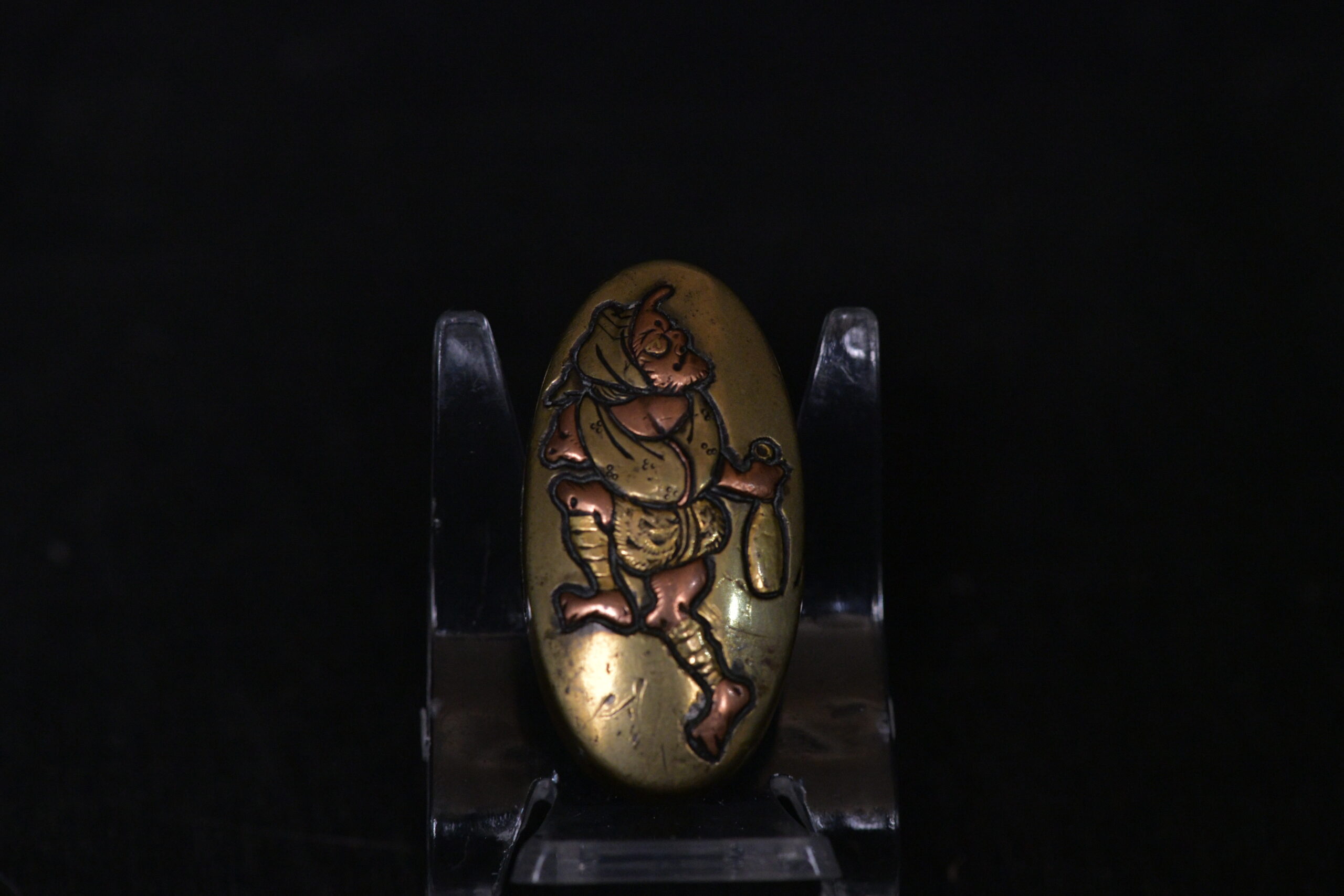Fuchi Kashira Bronce Oni