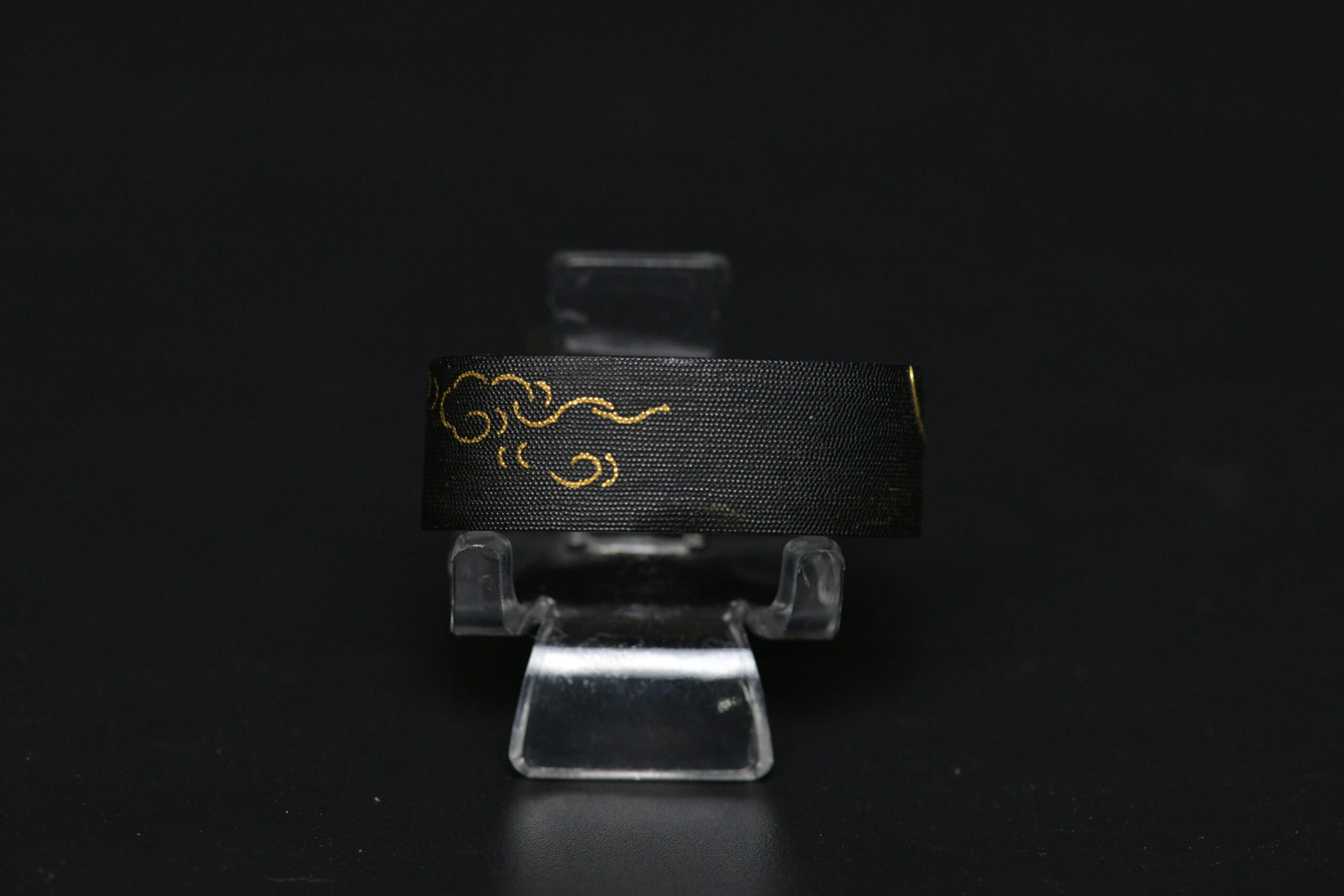 Fuchi kashira shakudo ox