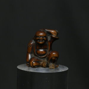 Netsuke sennin wood