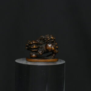Netsuke Shishi wood II