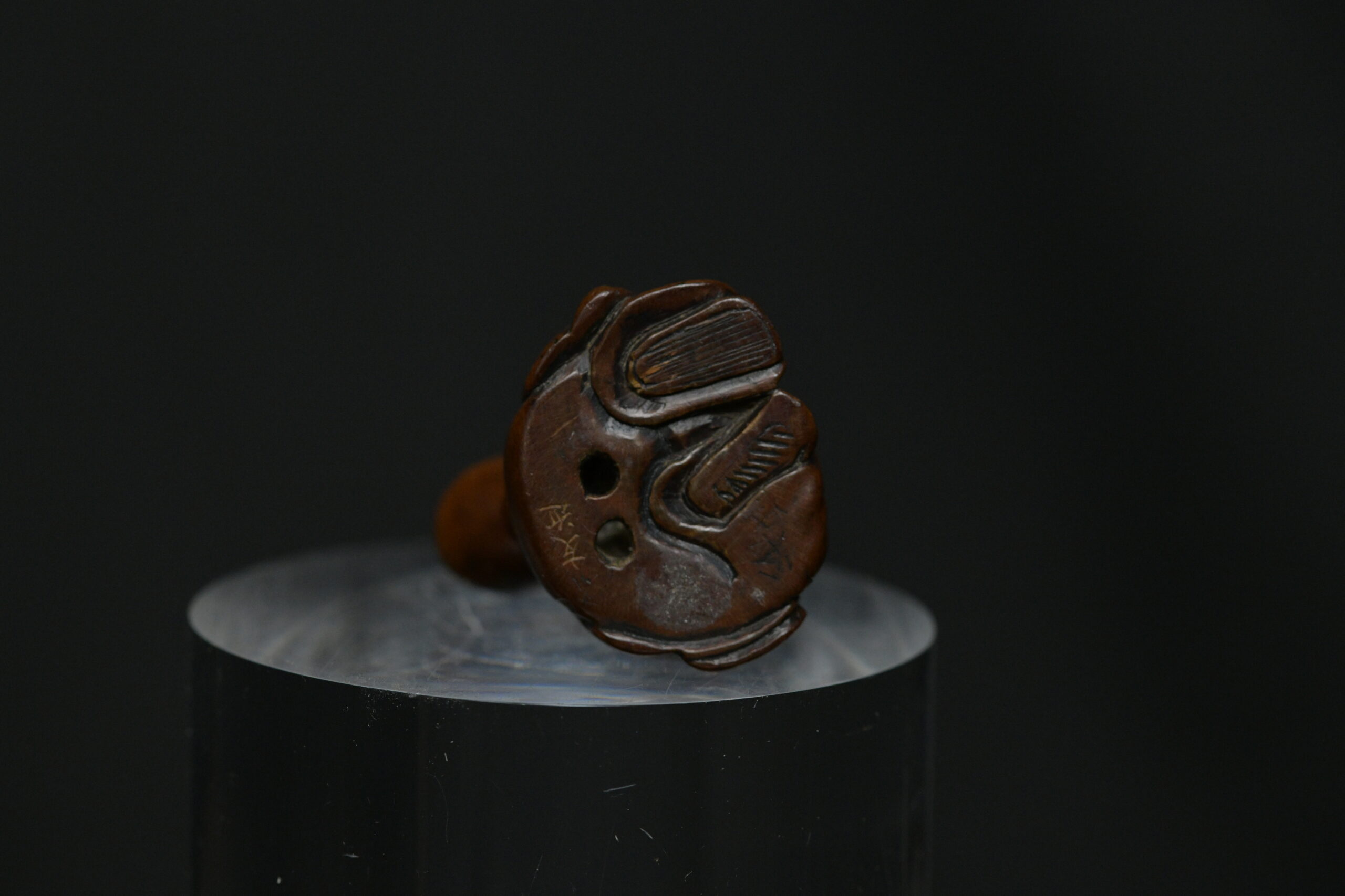 Netsuke Fukurukuju wood