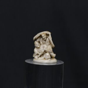 Netsuke Hannya and samurai ivory