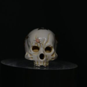 Netsuke skull shibayama ivory