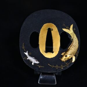 Tsuba koi Meiji period