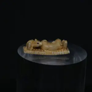 Netsuke ratten van ivoor