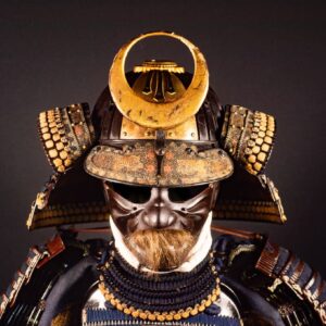 Completa Armatura Samurai Periodo Edo con Legature Indigo