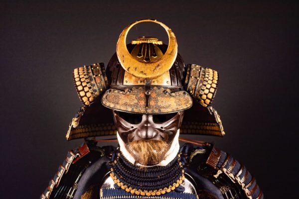 Completa Armatura Samurai Periodo Edo con Legature Indigo