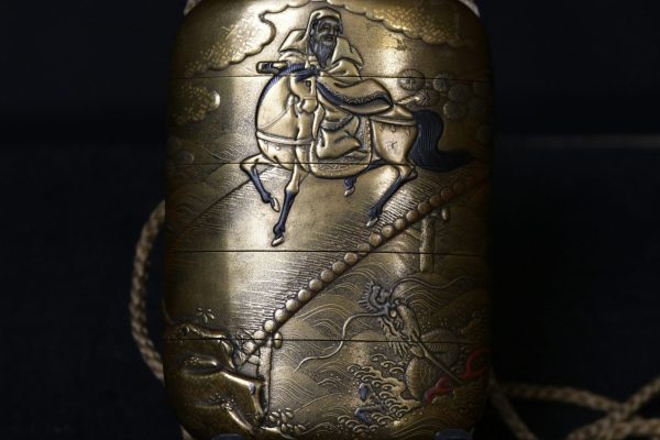 Inro Makie shibayama dragon