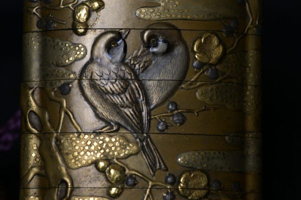 Inro makie birds