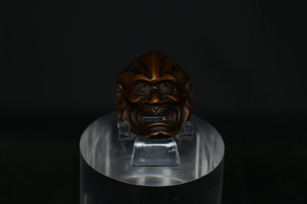 Netsuke face mask wood